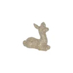 Sparkling Sitting Christmas Deer: Elegant Holiday Decor