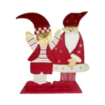 Large Standing Santa with Boy Ornament