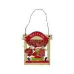 Cozy Charm: Sitting Bear on a Window Decoration