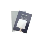 Navy "Happy Birthday" Gift Card - Sophisticated & Stylish Gift Tag