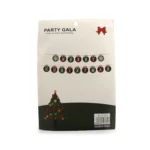 Sparkling Holiday Cheer: Merry Christmas Balls Banner Decoration - Festive Party Decor