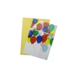 Colored "Happy Birthday" with Balloons Gift Card - Bursting with Joy!