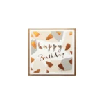 Sparkling Gold Flakes Happy Birthday Gift Card - Premium Party Essential