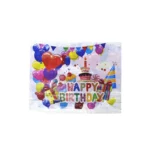 "Happy Birthday" Table Cover - Set a Festive Scene for Your Celebration!