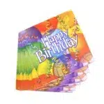 "Happy Birthday" Colored Designed Napkin - Brighten Your Party Decor!