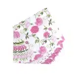 Pink & White Floral Napkin - Charming & Elegant Table Accent