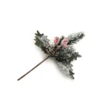 Frosted Cone & Berry Christmas Pick