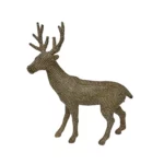 Sparkling Standing Christmas Deer: Elegant Holiday Decor