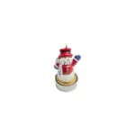 Winter's Glow: Snowman Decorative Candle - Festive Holiday Ambiance
