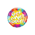 "Get Well Soon" Foil Balloon - Send Warm Wishes for a Speedy Recovery!