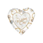 "Our Wedding Day" Heart Shape Balloon - Celebrate Your Love Story!
