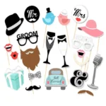 Mr & Mrs Props on Sticks - Celebrate Your Love Story with Fun!
