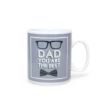 Unique Fathers Day Ceramic Mug Gift for Dad - Customizable Coffee Cup with Heartfelt Design - Ideal Birthday & Anniversary Present
