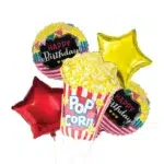 Pop Corn Birthday Helium Collection - Lights, Camera, Celebration!
