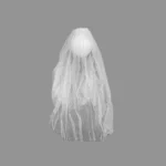 White Veil with Clip - Elegant Occasion Accessory