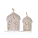 "Sacred Nights Stone Mosque Dome Resin Decoration – Essential Ramadan Decoratives"