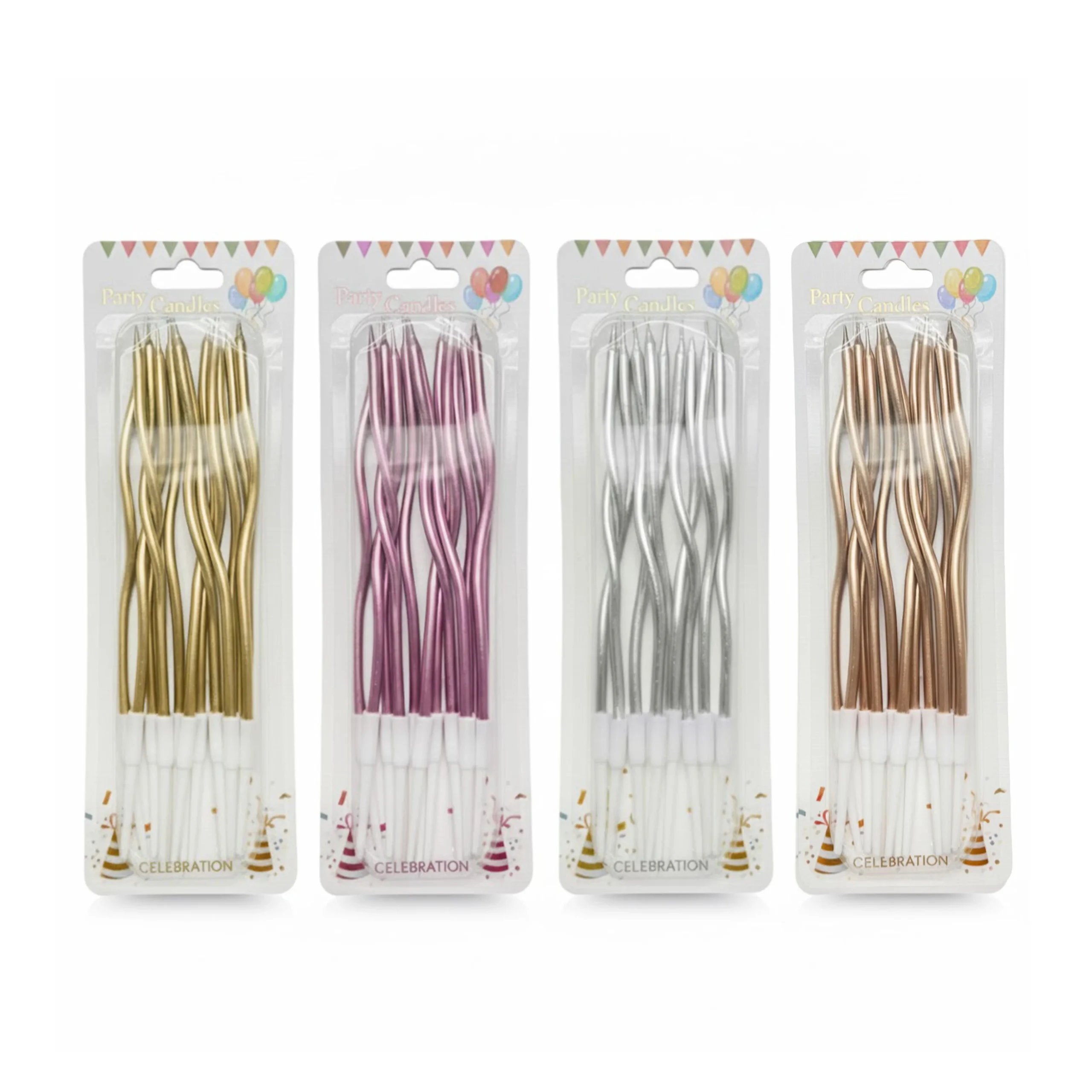 30322-10 Wavy Candles - Add Whimsical Flair to Your Celebration! - Image 1