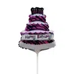 Happy Birthday Cake Foil Balloon on a Stick – Fun Accessories Party Decor | Trending Articles Party Decoration