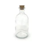 Clear Bottle With Cork Stopper
