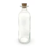 Clear Bottle With Cork Stopper