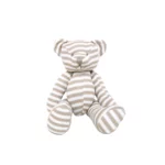 Striped Brown Knit Bear
