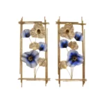 Vertical Framed Zara Metal Wall Art