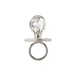 Silver Plated pacifier Crystal Souvenir