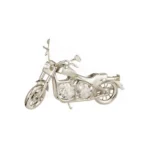 Silver Plated Motorcycle Crystal Souvenir