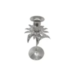 Flower Silver Plated Candle Holder - Image 2