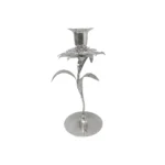 Flower Silver Plated Candle Holder
