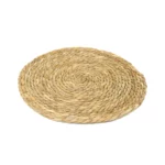 Round Handmade Sabai Grass Table Mat - Natural Elegance for Your Table!