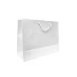 Rope Hand White Gift Bag