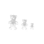 Transparent Standing Teddy Bear Beads - Image 6