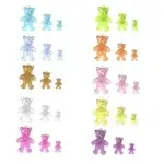 Transparent Standing Teddy Bear Beads