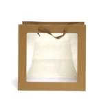 PVC Window Cotton Handle Carton Bag