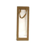 PVC Window Cotton Handle Tall Carton Bag