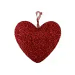 Glittered Red Heart Wall Decoration