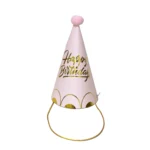 Pink Happy Birthday Party Hat - Festive Fun
