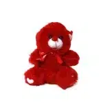 Red Bow Tied Sitting Bear