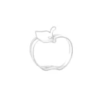 Apple Shape Plexi Container