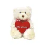 Ivory Holding Heart Bear Plush