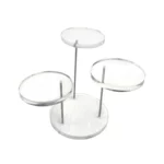 "Elevated Elegance" 3 Tiers Round Plexi Stand