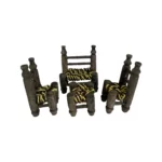 Ramadan-Inspired Decorative Mini Chair Set in Yellow & Brown - Perfect Home Accents