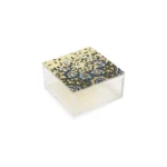 Ivory Ramadan Square Plexi Box – Islamic Pattern 10×10 cm