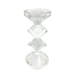 Two Rhombus Crystal Candle Holder