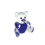 Blue Sitting Crystal Bear Souvenir