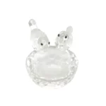 Two Birds Standing On Water Pot Crystal Souvenir