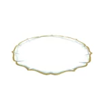 Transparent Gold Rim Oscar Plate