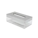 Stainless Steel Cover Plexi Tissue Box