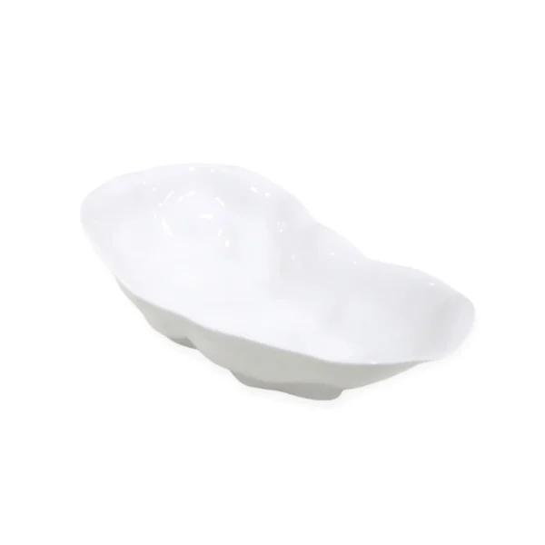 White Trumpet Shell Ceramic Bowl - Image 3